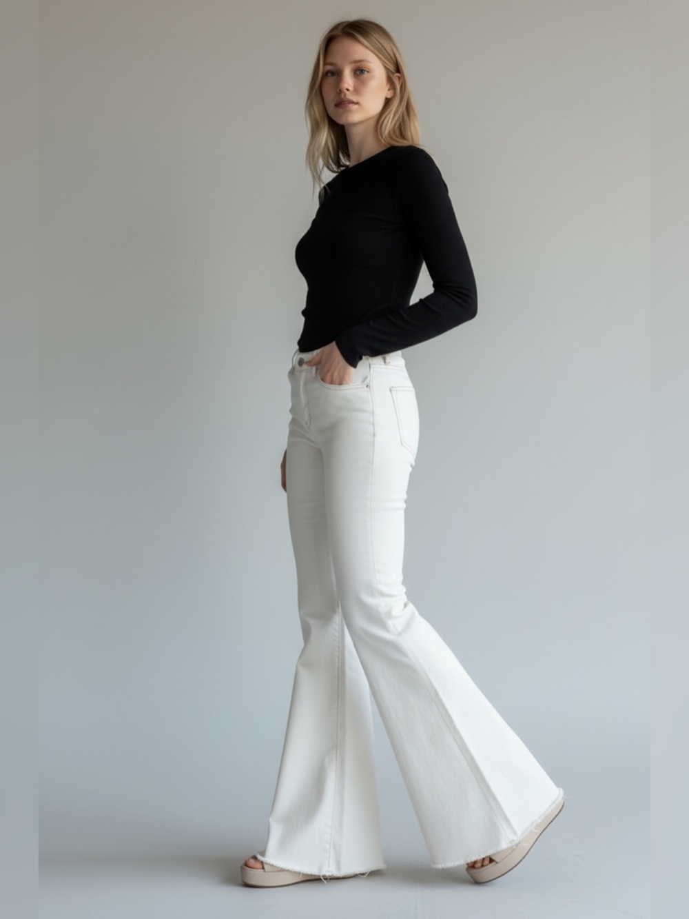 We The Free People Just Float On Flare Jeans
